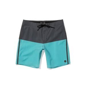 Outerknown APEX Swim Trunks Kelly Slater Mens Sz 33 Maui Blue Block Board Shorts